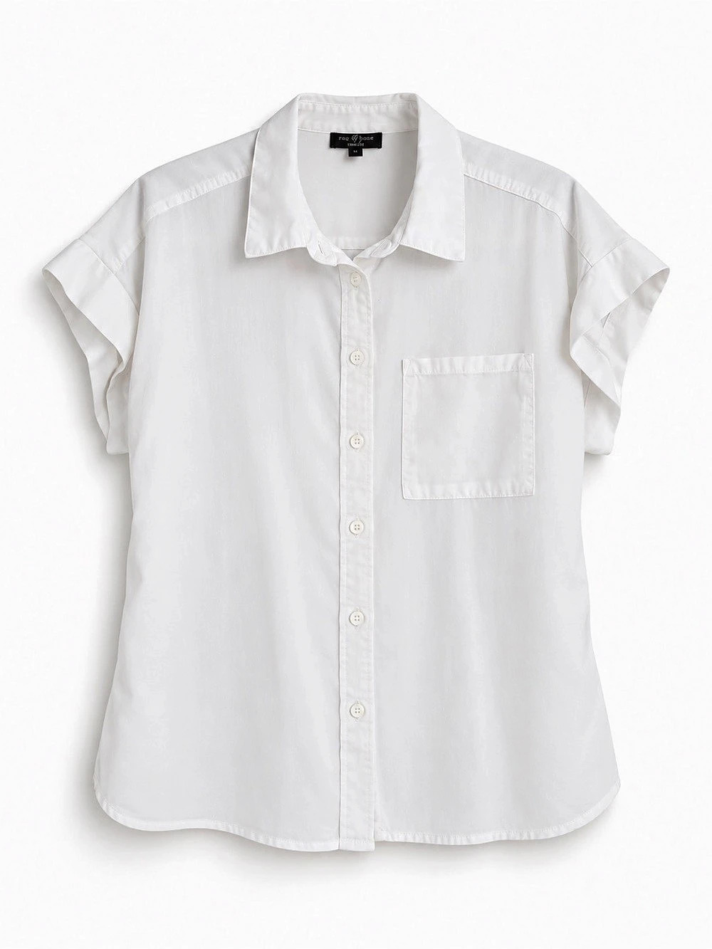 Short Sleeve Shirt in White Size Medium